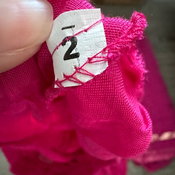 Pink & Gold Embellished Anarkali Dress - Picture 7 of 7